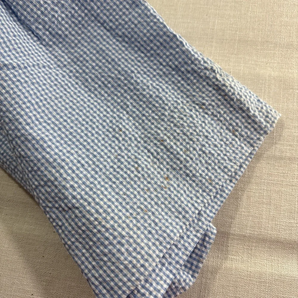 Petit Ami Dress Kids 4 Blue Gingham Seersucker Coastal Nautical Southern
